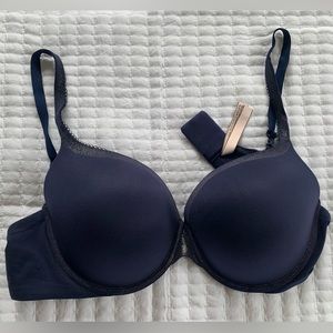 VS 40D navy/metallic bra
